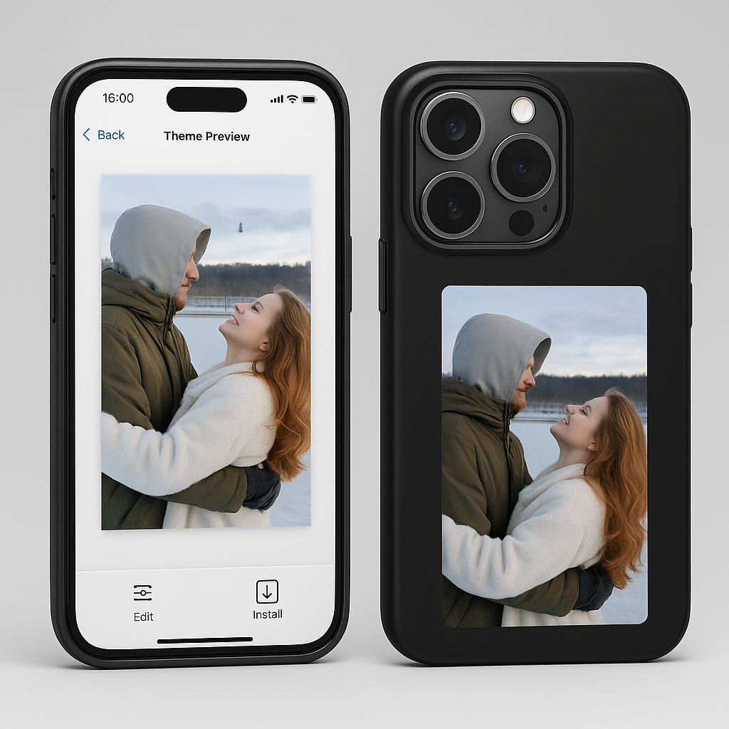 Coque E-ink NFC iPhone Perso DIY