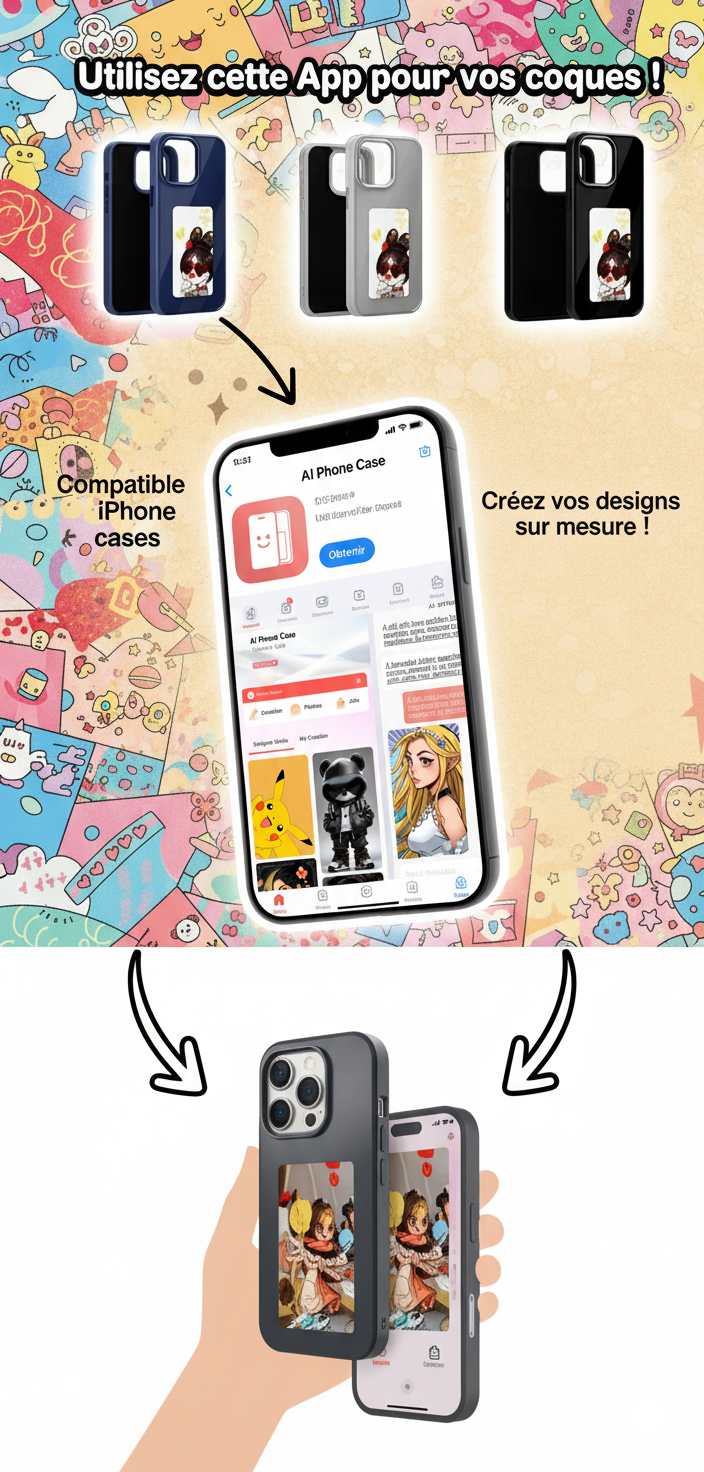 Coque E-ink NFC iPhone Perso DIY
